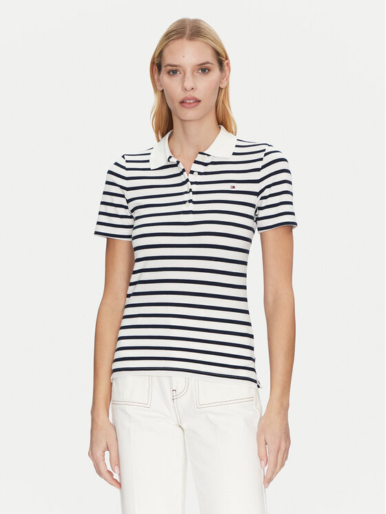 Tommy Hilfiger Tommy Hilfiger Tricou polo 1985 WW0WW43225 Bleumarin Slim Fit