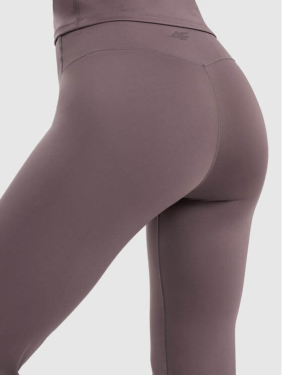 4F 4F Legginsy MULTI ACTIVE Brązowy Slim Fit