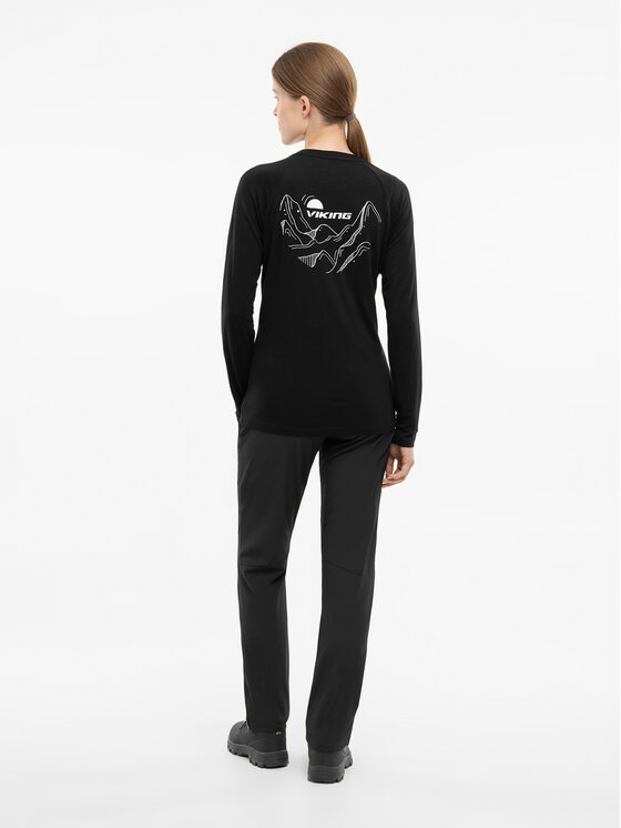 Viking Viking Bluzka Andali Lady Czarny Regular Fit