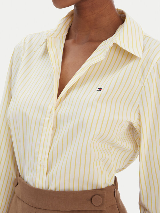 Tommy Hilfiger Tommy Hilfiger Hemd Ess WW0WW47169 Gelb Regular Fit