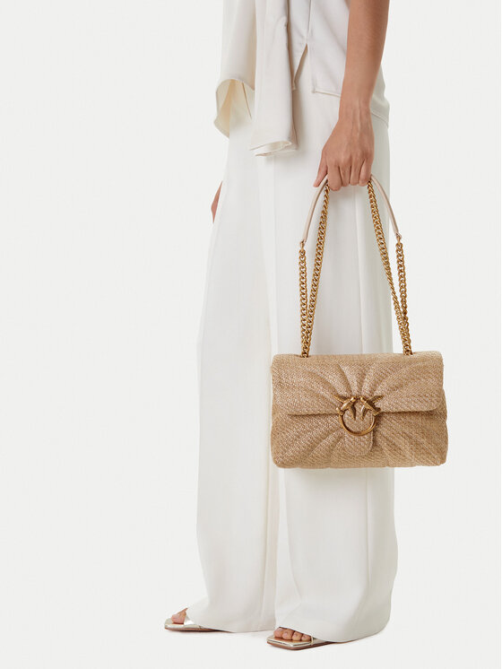 PINKO PINKO Τσάντα Love Puff Classic Cl PE 25 PLTT 100038 A2C8 Μπεζ