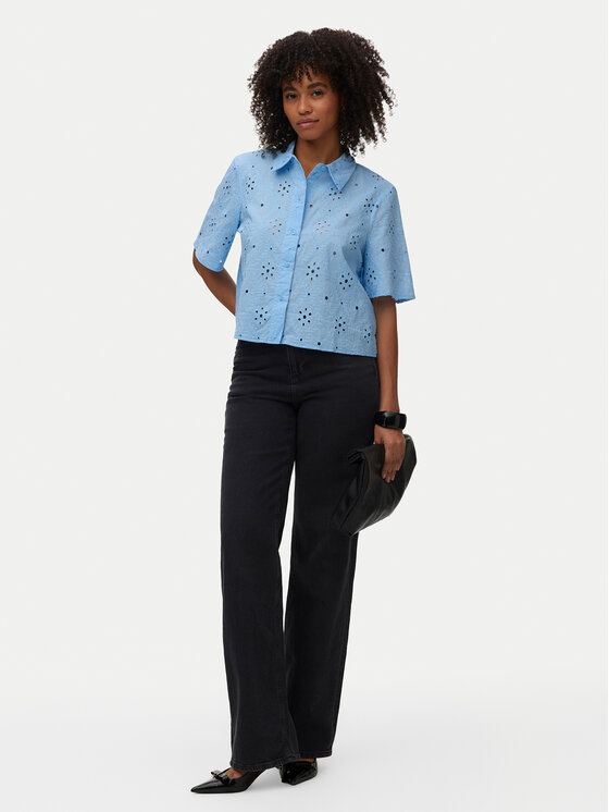 Vero Moda Vero Moda Koszula Eliza 10342754 Niebieski jasny Regular Fit