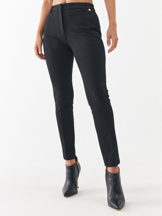 Liu Jo Liu Jo Pantaloni di tessuto CF3054 J1857 Nero Slim Fit
