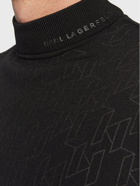 KARL LAGERFELD KARL LAGERFELD Sweter 655011 524304 Czarny Regular Fit