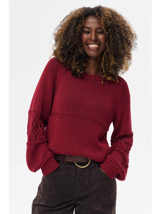 blue shadow blue shadow Sweter Blavia Fioletowy Regular Fit