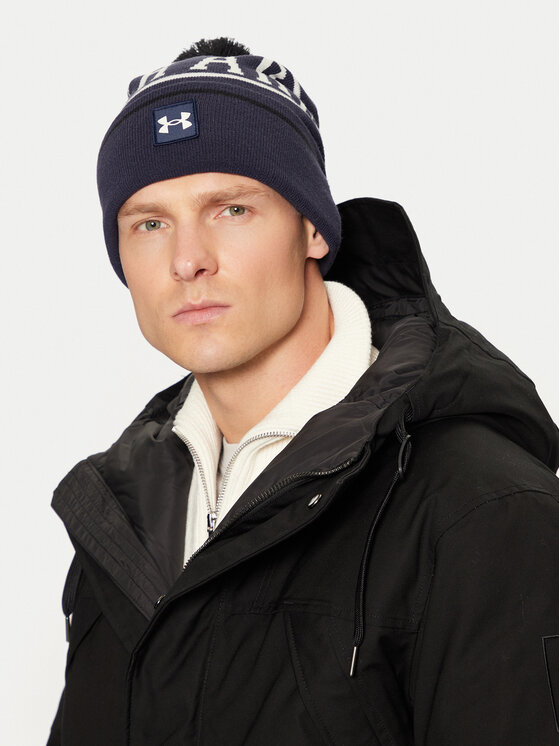 Under Armour Kapa M Halftime Pom Beanie 1386634-410 Mornarsko Modra