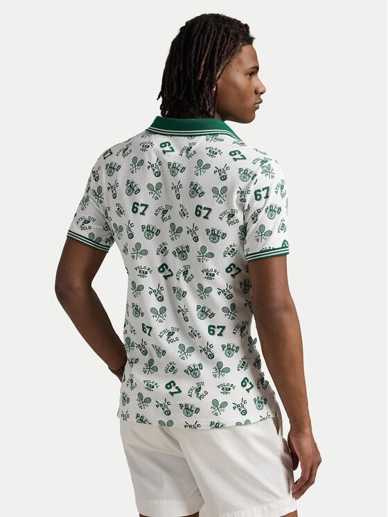 Polo Ralph Lauren Polo Ralph Lauren Поло 710963484001 Білий Custom Slim Fit