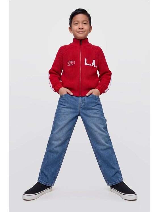 Guess Kids Guess Kids Spodnie materiałowe 184852 Niebieski Regular Fit