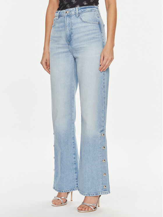 Guess Guess Τζιν W4GA98 D5BO0 Μπλε Palazzo Fit