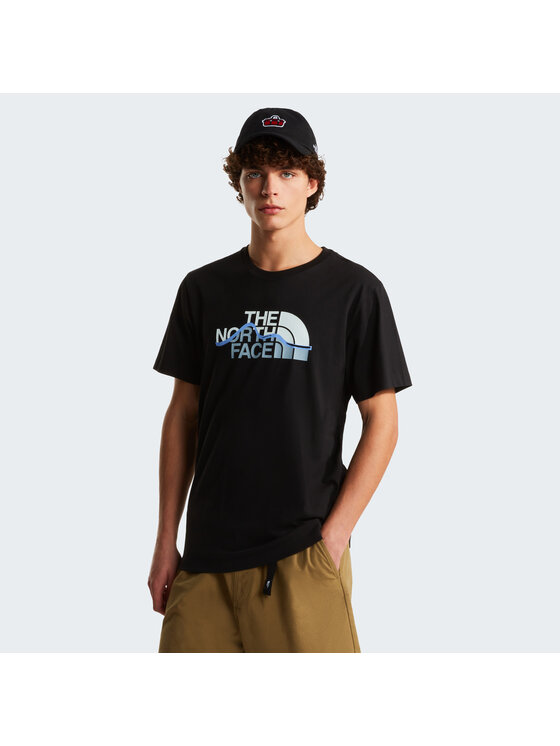 The North Face The North Face T-Shirt Mountain Line Regular Tee Czarny Regular Fit
