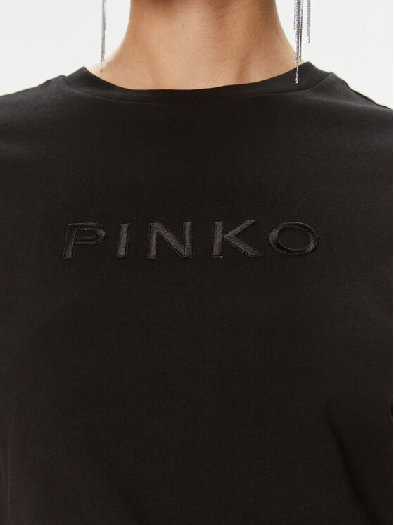 PINKO Pinko T-shirt Start 101752 A1NW Crna Regular Fit