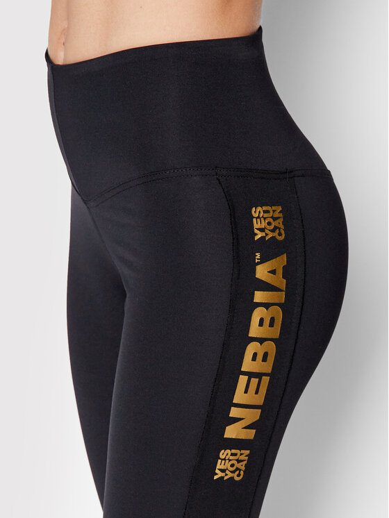 NEBBIA NEBBIA Leggings Gold Classic 801 Nero Slim Fit