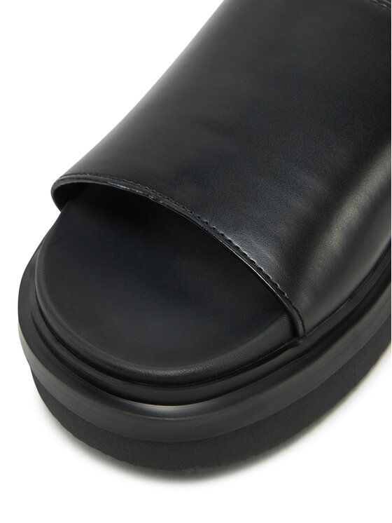 Calvin Klein Jeans Calvin Klein Jeans Papucs Flat Molded Sandal Slide YW0YW01710 Fekete