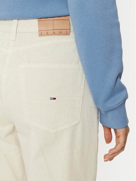 Tommy Jeans Tommy Jeans Blugi DW0DW19392 Écru Straight Fit