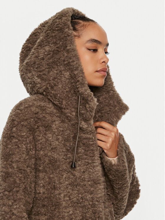 Luisa Spagnoli Luisa Spagnoli Fellmantel Serra 541290 Braun Oversize