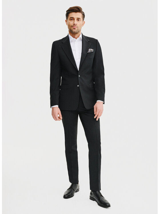 Pako Lorente Pako Lorente Marynarka P25SP-3G-029 Czarny Slim Fit