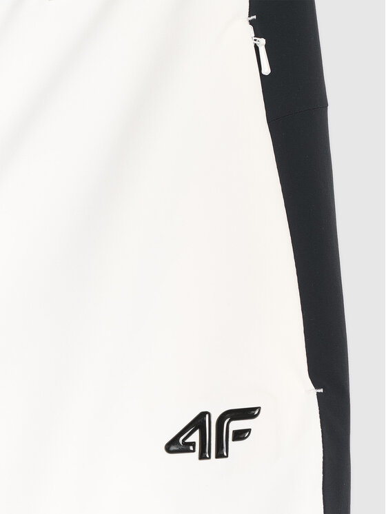 4F 4F Lyžiarske nohavice SKI PERFORMANCE Biela Slim Fit
