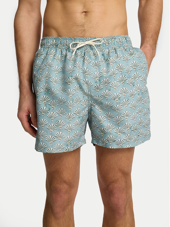 Selected Homme Plavecké šortky 16089427 Zelená Comfort Fit