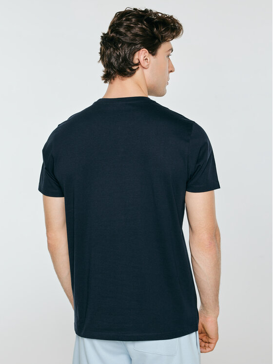 BIG STAR BIG STAR T-Shirt FORS Granatowy Basic Fit