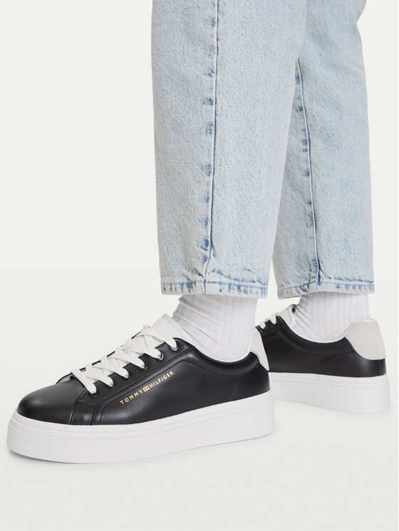 Tommy Hilfiger Tommy Hilfiger Sneakersy Th Feminine Platform Monogram FW0FW09594 Czarny