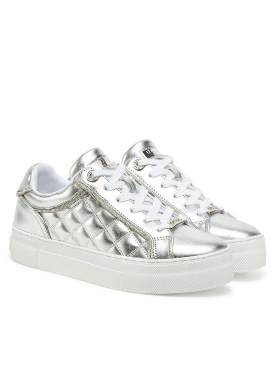 Guess Guess Sneakersy FLPGRA ELE12 Srebrny