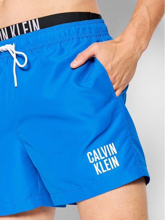 Calvin Klein Swimwear Calvin Klein Swimwear Szorty kąpielowe KM0KM00702 Niebieski Regular Fit