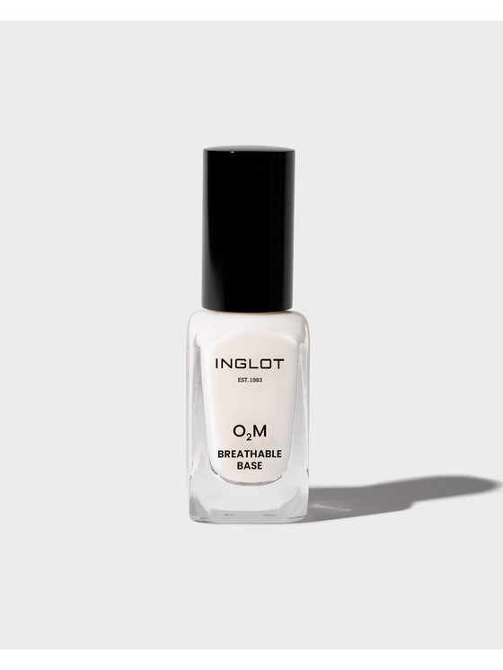 INGLOT INGLOT O2M „Oddychający” Podkładowy Lakier do paznokci Mleczny