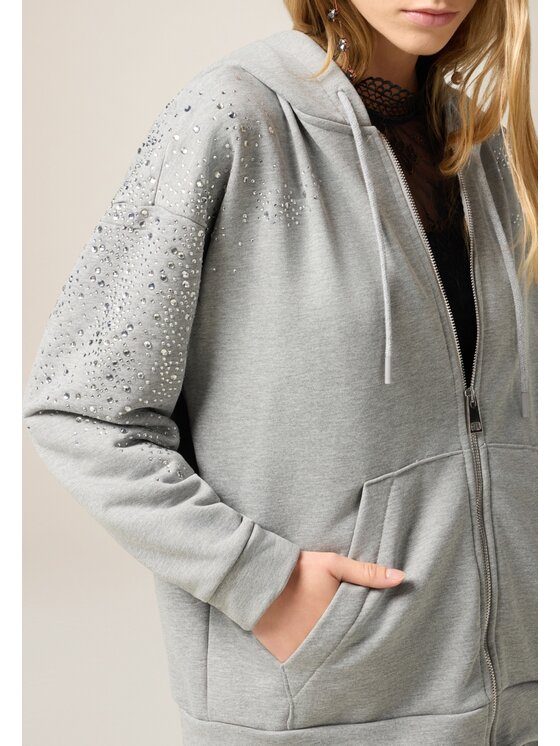Oltre Oltre Felpa G830J004485N013 Grigio Over Fit