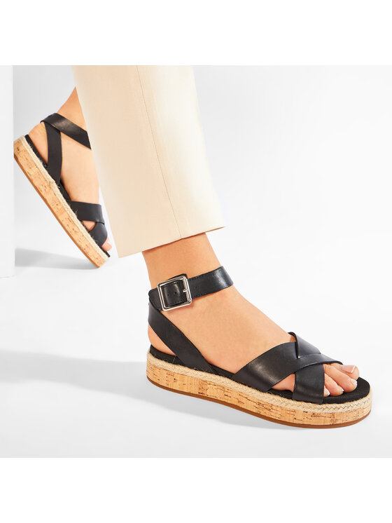 Clarks Clarks Espadrile Botanic Poppy 261504384 Črna