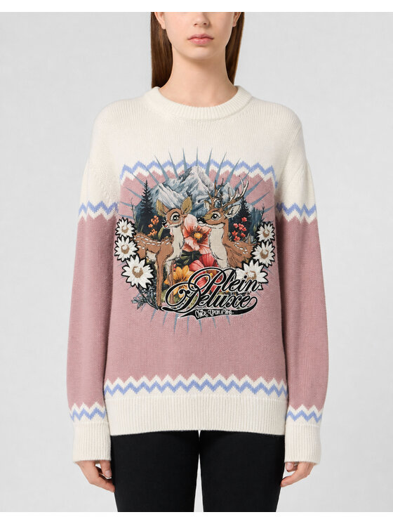 PHILIPP PLEIN PHILIPP PLEIN Svetr 26363 Růžová Regular Fit
