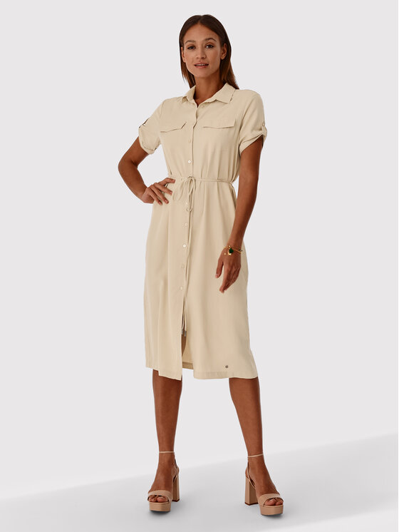 TATUUM Tatuum Sukienka koszulowa Peleko T2207.419 Beżowy Relaxed Fit