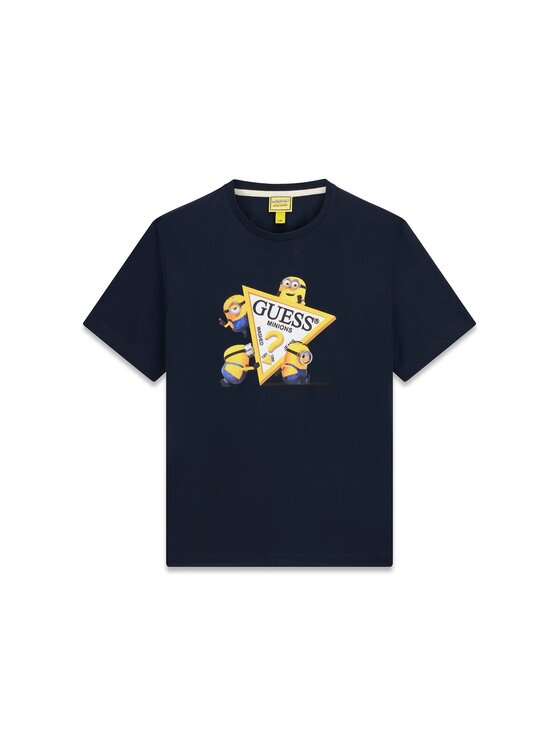 Guess Jeans Guess Jeans T-Shirt 183589 Niebieski Classic Fit