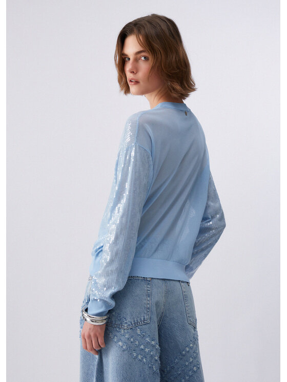 Liu Jo Liu Jo Kardigan WA6530MA68RP9377 Fioletowy Regular Fit