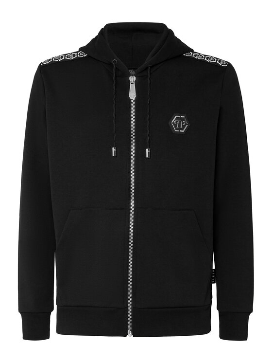 PHILIPP PLEIN PHILIPP PLEIN Bluza 10579 Czarny Athletic Fit