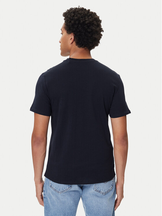Mustang Mustang T-Shirt Austin 1016853 Granatowy Regular Fit