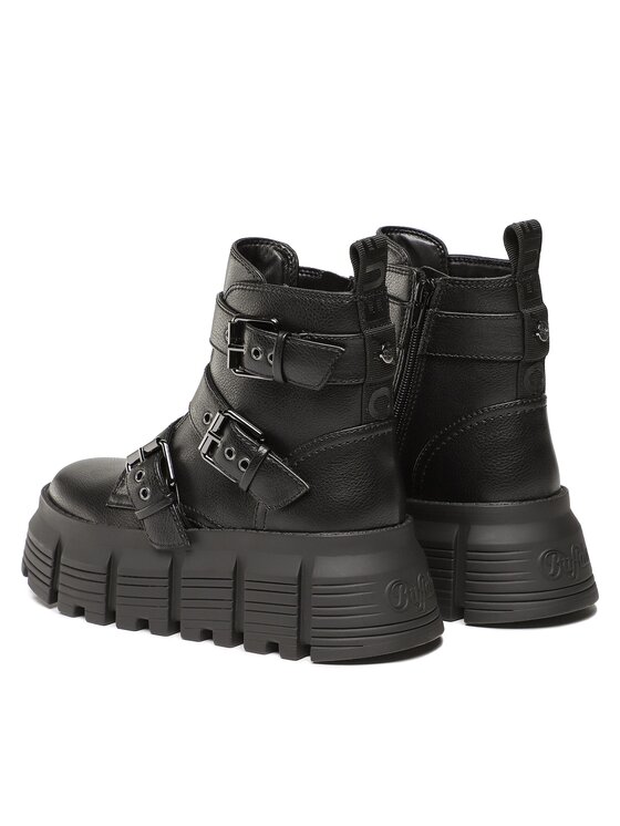 Buffalo Buffalo Stiefeletten Ava Ankleboot 1224016 Schwarz
