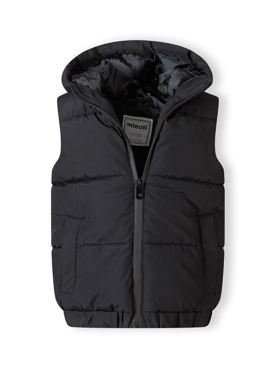 minoti minoti Kamizelka 27GILET80 Czarny Regular Fit