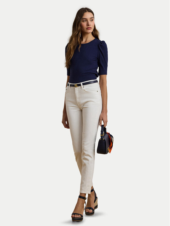 LAUREN RALPH LAUREN LAUREN RALPH LAUREN Bluzka 200902618001 Granatowy Slim Fit
