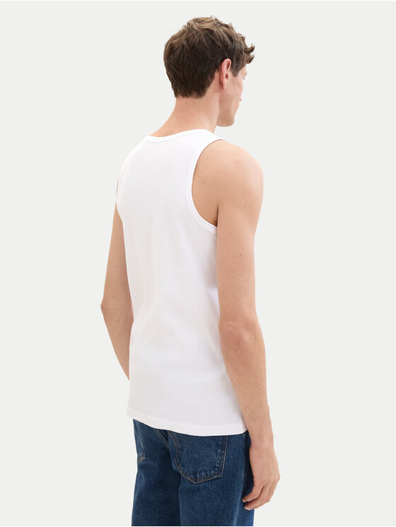 Tom Tailor Denim Tom Tailor Denim Tank top 1042035 Bijela Regular Fit
