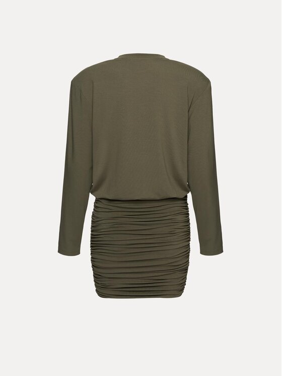 La Mania La Mania Každodenné šaty AZZY Kaki Basic Fit