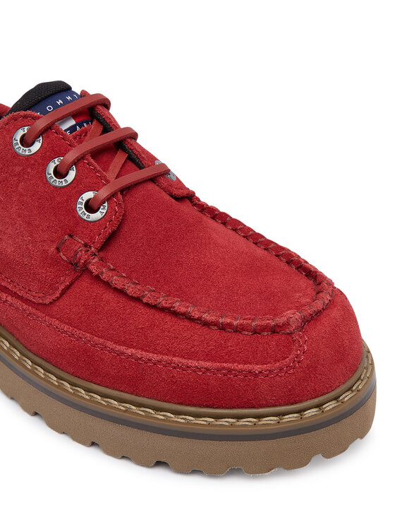 Tommy Jeans Tommy Jeans Κλειστά παπούτσια Tjw Archive '01 Low Boat Shoe EN0EN03157 Κόκκινο