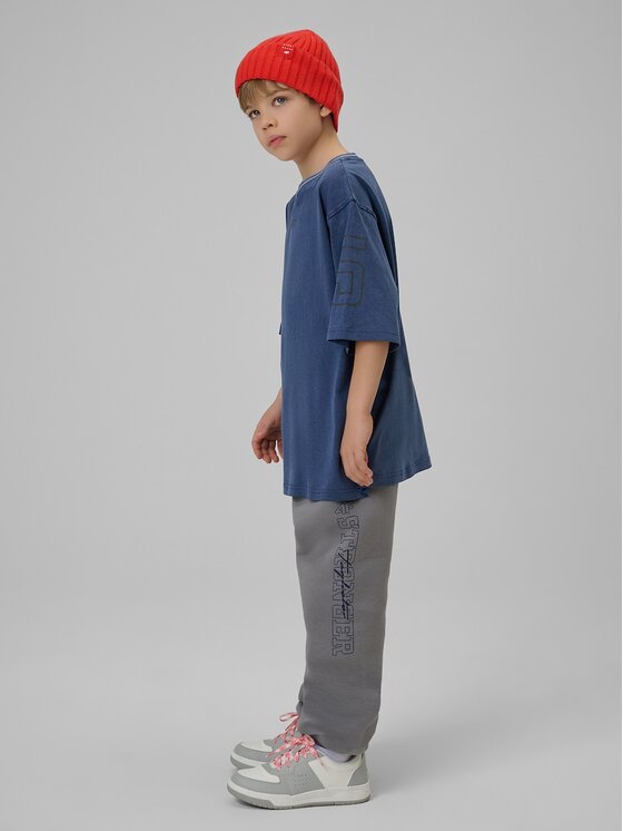 4F 4F T-Shirt 4FJRSS26TTSHM3467-31S Granatowy Loose Fit