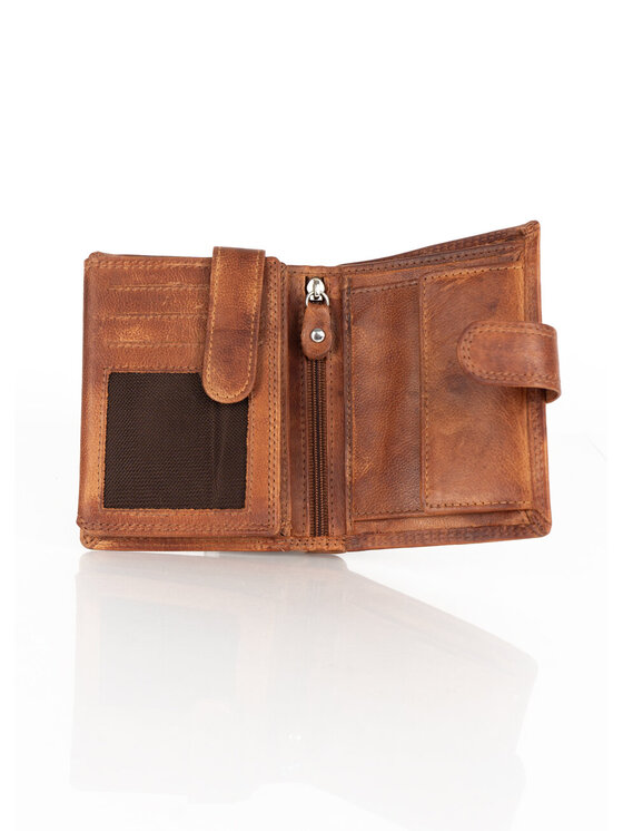 Mustang Mustang Portfel męski DENIMO HIGH WALLET Brązowy