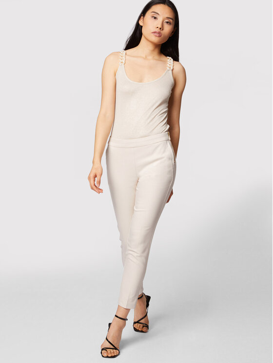 Morgan Morgan Stoffhose 211-PROSY.F Beige Slim Fit
