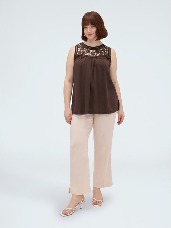 Fiorella Rubino Fiorella Rubino T-shirt G0AGL009163N032 Marrone Regular Fit