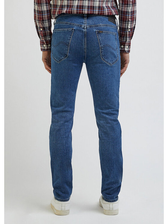 Lee Lee Jeansy DAREN ZIP FLY Niebieski Straight Fit