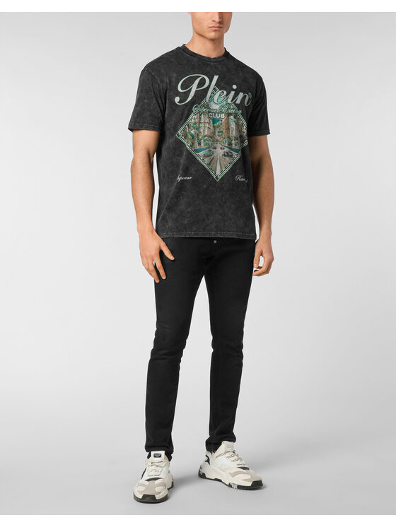 PHILIPP PLEIN PHILIPP PLEIN T-Shirt 24671 Czarny Regular Fit
