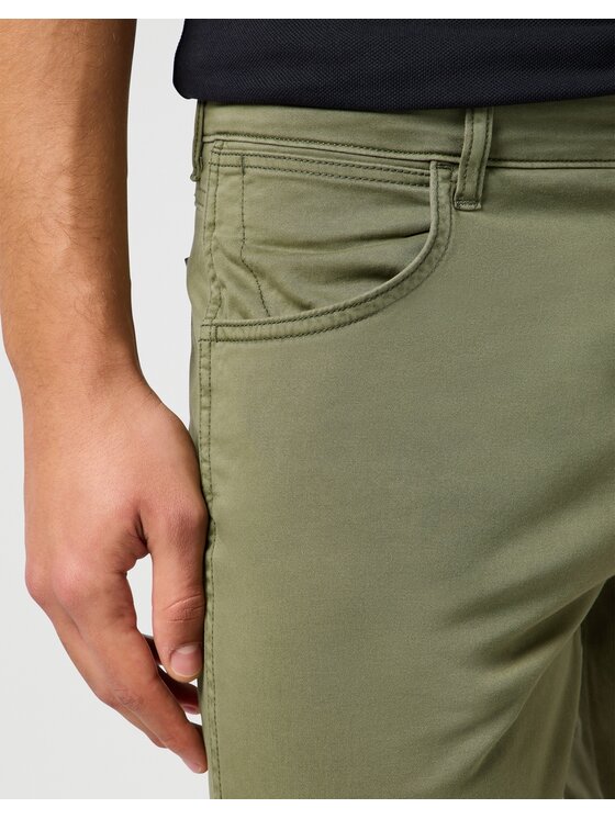 Wrangler Wrangler Jeansy GREENSBORO Zielony Slim Leg