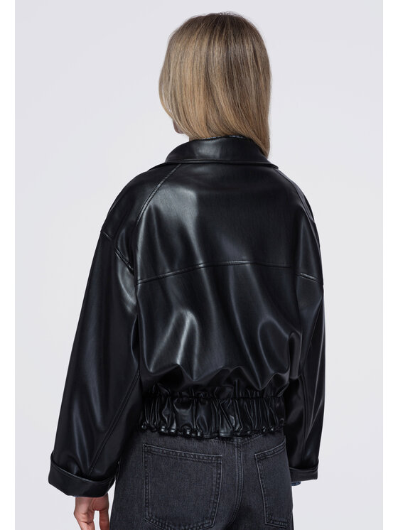 Ombre Ombre Kurtka przejściowa OW-JT-E0007 Czarny Oversize