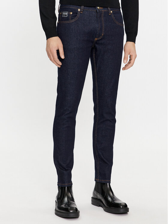 Versace Jeans Couture Jeans hlače 74GAB5D0 Mornarsko modra Regular Fit
